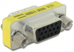 Adapter Delock DSUB 15-pin, DSUB 15-pin, kollane v.