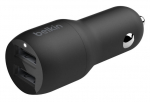 Auto laadija Belkin, 2 x USB, must v.