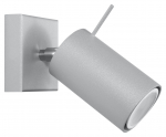 Valgusti seinale Sollux Ring 1, GU10, 1 x 40 W, hall v.