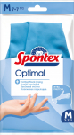 Kindad kummist Spontex Optimal, sinine v., M, 2 tk