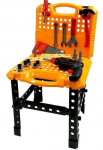 Laste t&ouml;&ouml;riistakomplekt Drill Set, must v./punane v./oranž v.