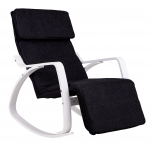 Kiiktool ModernHome Rocking Chair MSP1059, valge v./must v., 70 cm x 58 cm x 97 cm