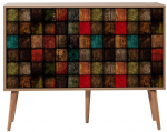 Kapp Kalune Design Mega 723, tamm v./eriv&auml;rviline, 120 cm x 36 cm x 90 cm