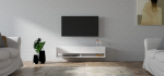 TV-laud Kalune Design Arges, valge v., 140 cm x 31.4 cm x 30 cm