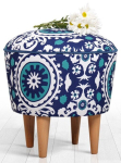 Tumba Hanah Home Sky 209FLF1273, sinine v./valge v., 42 cm x 42 cm x 42 cm