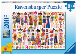 Pusle Ravensburger Flowers And Friends 133598V, 36 cm x 49 cm, 200 tk, mitmev&auml;rviline