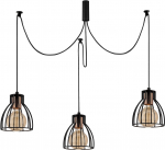 Valgusti rippuv Opviq Kemah N-1232, E27, 3 x 40 W, must v.