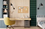 Dekoratiivsed tekstiilist seinapaneelid Quadratta, 240 cm x 50 cm, 3.5 cm, tumeroheline v., 12 tk