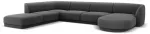 Nurgadiivan Micadoni Home Miley Velvet Panoramic 6 Seats, hall v., vasak, 327 x 245 cm x 74 cm