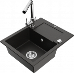 K&ouml;&ouml;givalamu Mexen Enzo 6506571005-75+671600-00, graniit, 57 cm x 46 cm x 17.4 cm, must/kroom