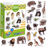 Magnetid Maksik Zoo MV, mitmev&auml;rviline, 19 tk