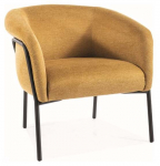 Tugitool Clover Brego, kollane v., 68 cm x 69 cm x 71 cm