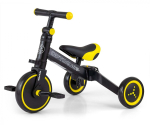 Kolmerattaline jalgratas Milly Mally 3in1 Optimus Black, must v./kollane v.