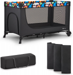 Maneež KinderKraft Joy 2 2in1 129 x 73 cm, must v.