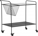 Metallist k&auml;ru Beliani Alamo, must v., 70 cm x 40 cm x 70 cm