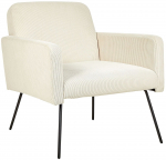 Tugitool Beliani Narken, kreemjasvalge, 76 cm x 72 cm x 77 cm