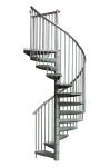 Keerdtrepp Minka Rondo Zink Plus 140, 140 cm x 300.3 cm