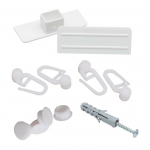 Laekarniisi tarvikute komplekt PVC I 2,5 m, valge v.