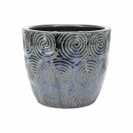 Lillepott Domoletti GG.6693.021, keraamiline/savi, must