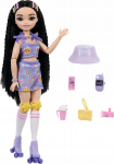 Nukk aksessuaaridega Mattel Barbie Dream Besties Skate Party Renee JFX99, 30 cm, violetne v.