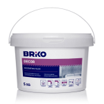 Pahtel Briko Structura, j&auml;medateraline, valge v., 5 kg