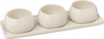 Serveerimiskomplekt Secret de Gourmet Nora, 9.5 cm x 5 cm x 5 cm, valge v., keraamiline