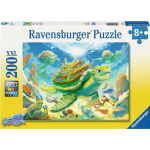 Pusle Ravensburger Magical Deep Sea, 36 cm x 49 cm, 200 tk, mitmev&auml;rviline