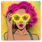 Dekoratsioon "Naine" Forever Light FLA02 LED-valgustusega, 33 cm, mitmev&auml;rviline