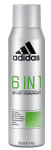 Meeste deodorant Adidas 6 in 1 Anti-perspirant, 150 ml