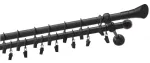 Kardinapuu komplekt Olimp Cosmo, 250 cm, &Oslash; 19 mm, must v.