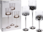 K&uuml;&uuml;nlahoidja Home Styling Collection, klaas, &Oslash; 9 cm, 35 cm, h&otilde;be v., 3 tk