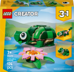Konstruktor LEGO&reg; Creator 3in1 Kilpkonn vesiroosiga 31377, 124 tk