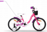 Lisaratastega laste jalgratas, laste Tabou Miss AL, valge/roosa, 12"