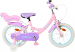 Lisaratastega laste jalgratas, laste Volare Olivia CB 2HN, roosa, 16"