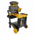 Laste t&ouml;&ouml;riistakomplekt, meistri t&ouml;&ouml;laud Iso Trade Deluxe Tools 26631, must v./kollane v.