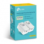 Powerline adapter TP-Link Powerline AV600, TL-PA4010P komplekt, 42 mm x 95 mm x 58 mm (kahjustatud pakend)
