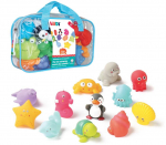 Vannitoa m&auml;nguasjade komplekt Ludi Marine Animals, mitmev&auml;rviline, 12 tk