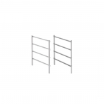 Riiulihoidik, metall, valge, 2 tk