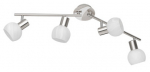 Valgusti lagi Reality Antibes R80174007, E14, 4 x 28 W, valge v./nikkel v.