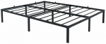 Voodi poolteist istekohta Akord Furniture Factory, 140 x 190 cm, must v., ilma madratsita, p&otilde;hjalippidega