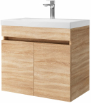 Vannitoakapp valamuga Riva SA63-10E, sonoma tamm v., 36.5 cm x 63.5 cm x 60 cm