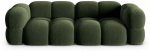 Diivan Cosmopolitan Design Loretto Vogue 11, roheline v., 100 x 250 cm x 68 cm