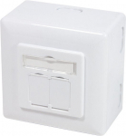 V&otilde;rgutoodete lisad Logilink Outlet Cat.6 UP+AP, valge v.