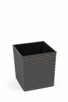 Lillepott Lamela Rattan 596-50, plastik, &Oslash; 30 cm, hall v.
