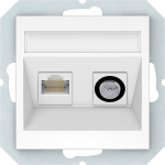 Arvuti ja antenni pesa Vilma QR1000, valge