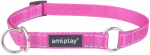 Kaelarihm koertele Amiplay Reflective, roosa, 400 - 600 mm x 25 mm, 40-60