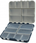 Kalastuskast AquaTech Fishing Box 2416, 12 cm, l&auml;bipaistev v./sinine v./hall v.