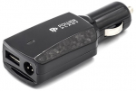 Auto laadija Power Plant NA700080, USB, must v., 90 W