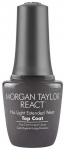 Pealislakk Morgan Taylor React, no-light extended wear top coat, 15 ml