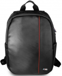 Seljakott BMW Carbon Fibre BMBPCO15CAPRBK, must v./punane v., 16"